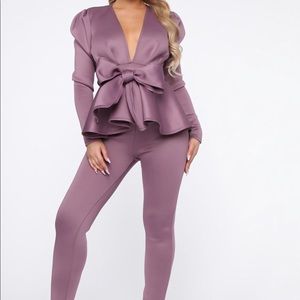 COPY - 2Piece Lilac Outfit with Bow Sash